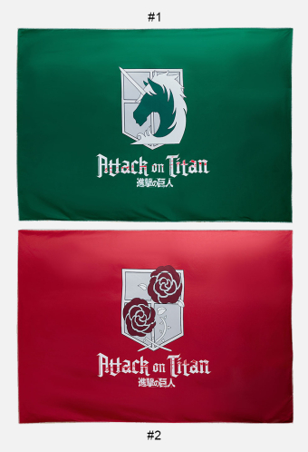 Official Licensed Attack on Titan Stationary Guard & Military Police Emblem Wall Tapestry