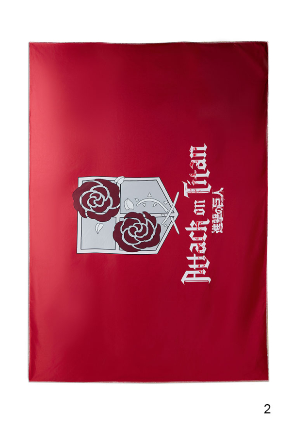 Official Licensed Attack on Titan Survey Corps & Military Police Emblem Wall Tapestry