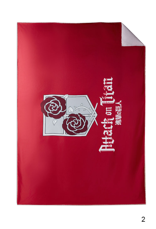 Official Licensed Attack on Titan Survey Corps & Military Police Emblem Wall Tapestry