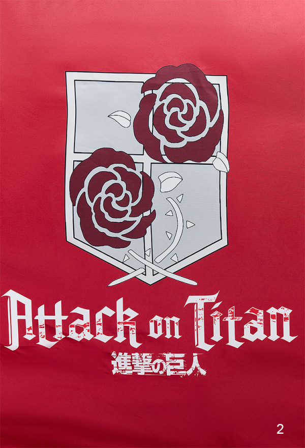 Official Licensed Attack on Titan Survey Corps & Military Police Emblem Wall Tapestry