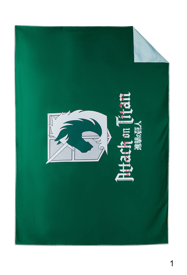 Official Licensed Attack on Titan Survey Corps & Military Police Emblem Wall Tapestry