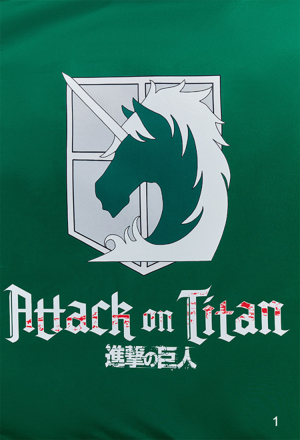 Official Licensed Attack on Titan Survey Corps & Military Police Emblem Wall Tapestry