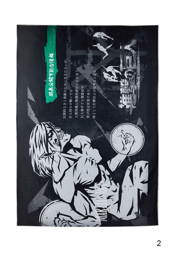 Official Licensed Attack on Titan Colossal Titan Wall Tapestry