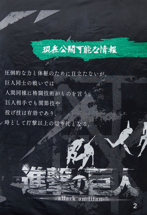 Official Licensed Attack on Titan Colossal Titan Wall Tapestry