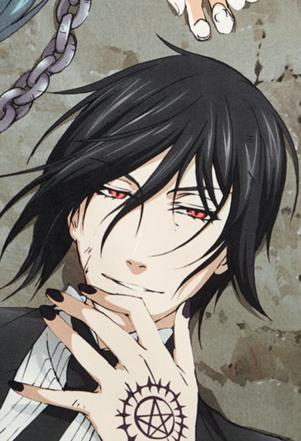 Officially Licensed Black Butler Ciel Sebastian Anime Bath Towel