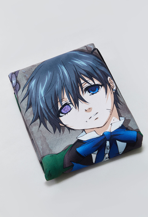 Officially Licensed Black Butler Ciel Sebastian Anime Bath Towel