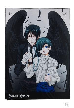 Officially Licensed Black Butler Ciel and Sebastian Tapestry