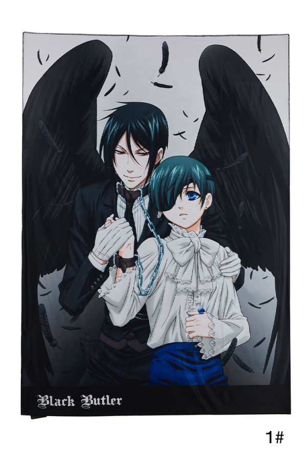 Officially Licensed Black Butler Ciel and Sebastian Tapestry