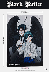 Officially Licensed Black Butler Ciel and Sebastian Tapestry