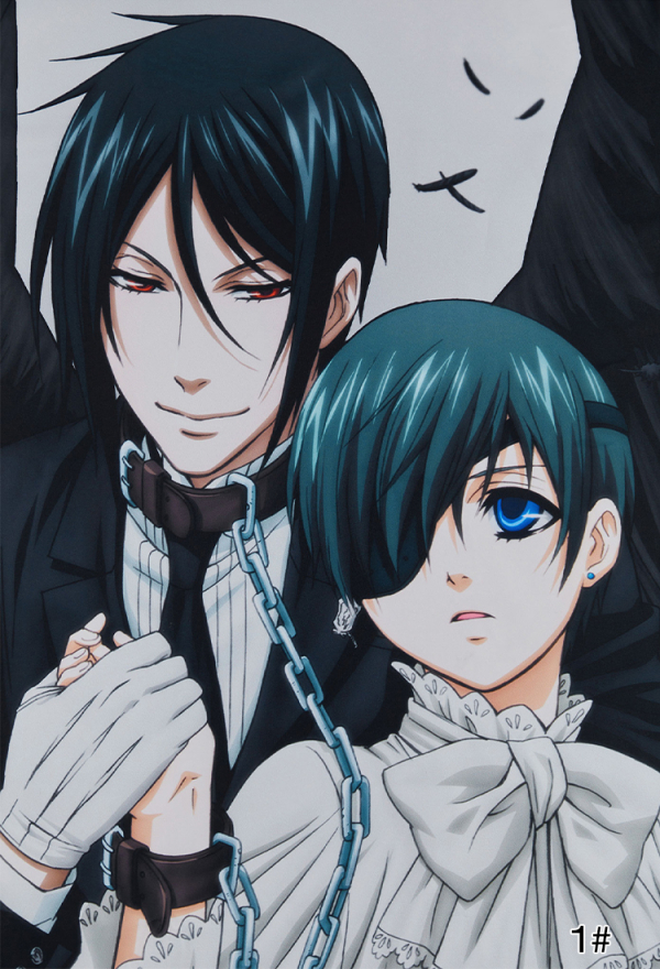 Officially Licensed Black Butler Ciel and Sebastian Tapestry