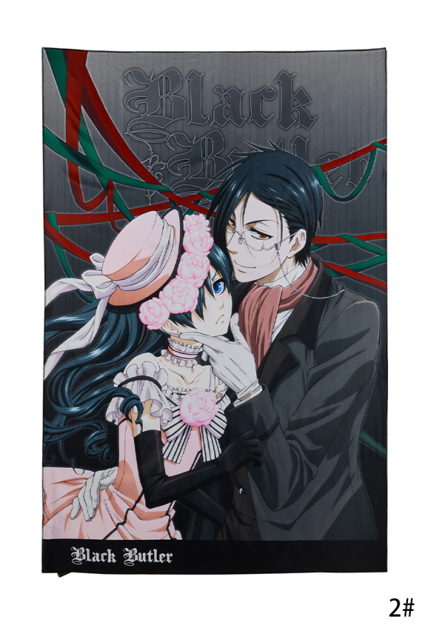 Officially Licensed Black Butler Ciel and Sebastian Tapestry