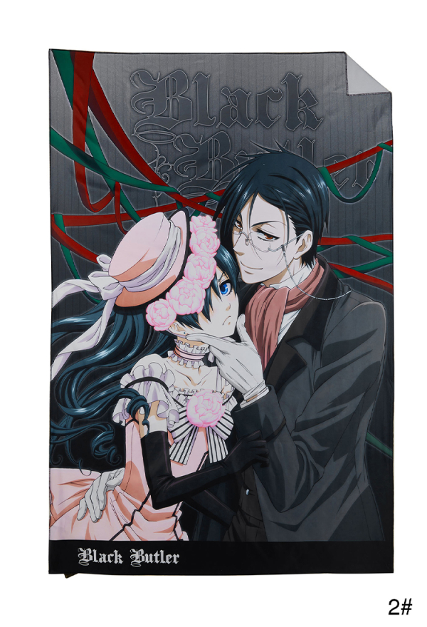 Officially Licensed Black Butler Ciel and Sebastian Tapestry