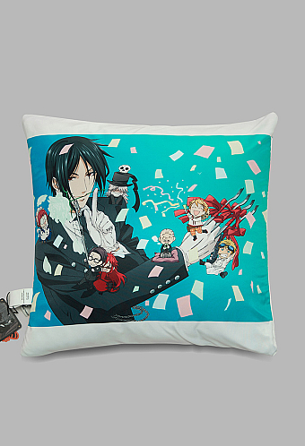 Officially Licensed Black Butler Sebastian Cushion Cover Pillow Case with No Insert