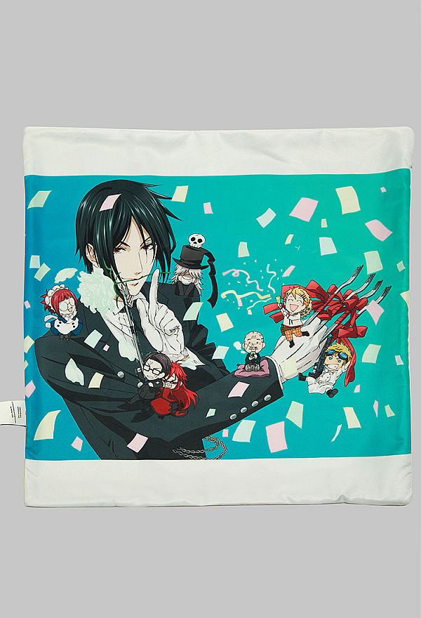 Officially Licensed Black Butler Sebastian Cushion Cover Pillow Case with No Insert