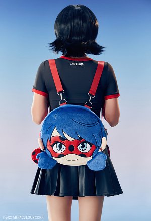 Officially Licensed Miraculous Ladybug Anime Plush Backpack