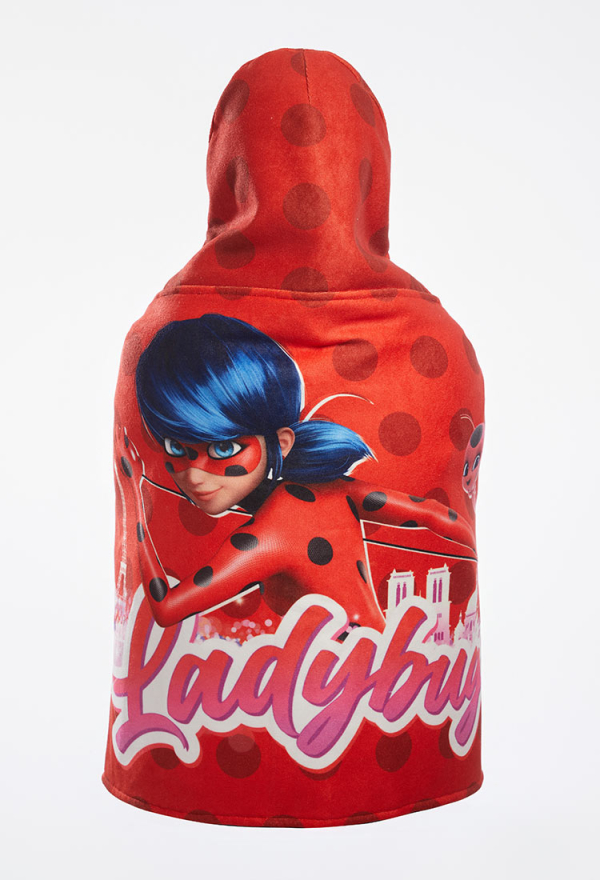 Officially Licensed Miraculous Ladybug Hooded Bath Towel for Kids