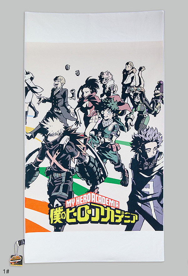Officially Licensed My Hero Academia Bath Towel with Character Print - 2 Styles