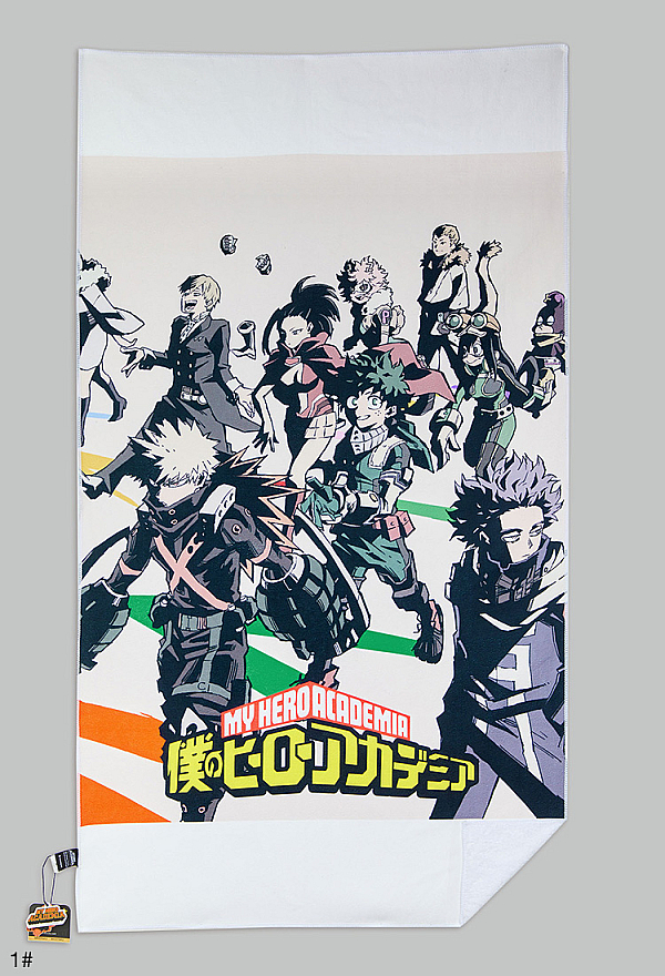 Officially Licensed My Hero Academia Bath Towel with Character Print - 2 Styles