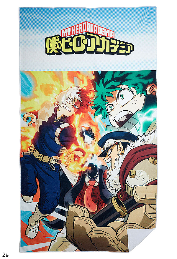 Officially Licensed My Hero Academia Bath Towel with Character Print - 2 Styles