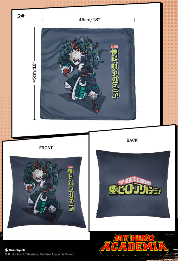 Officially Licensed My Hero Academia Deku Bakugo Todoroki Ochaco Pillow Cover