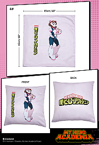 Officially Licensed My Hero Academia Deku Bakugo Todoroki Ochaco Pillow Cover