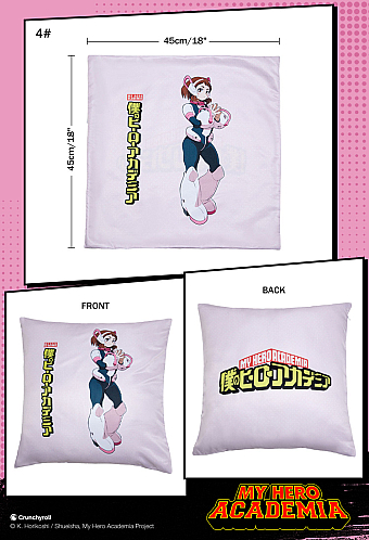 Officially Licensed My Hero Academia Deku Bakugo Todoroki Ochaco Pillow Cover