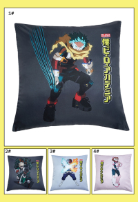 Officially Licensed My Hero Academia Deku Bakugo Todoroki Ochaco Pillow Cover