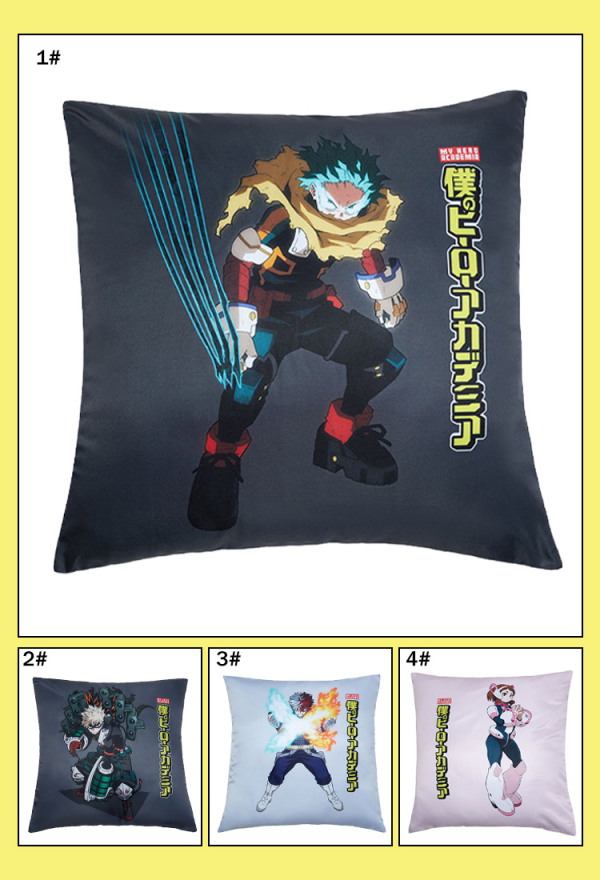 Officially Licensed My Hero Academia Deku Bakugo Todoroki Ochaco Pillow Cover