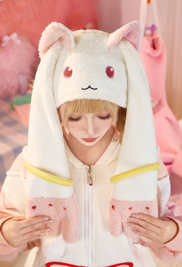 Officially Licensed Kyubey-Inspired Plush Ears Hat