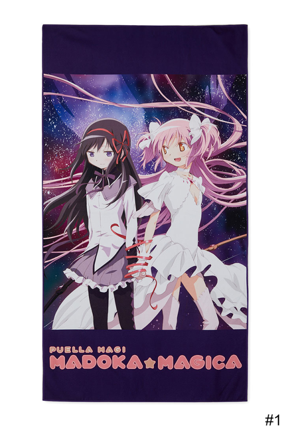 Officially Licensed Puella Magi Madoka Magica Ultimate Madoka & Homura Bath Towel