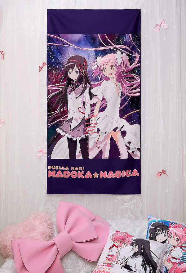 Officially Licensed Puella Magi Madoka Magica Ultimate Madoka & Homura Bath Towel
