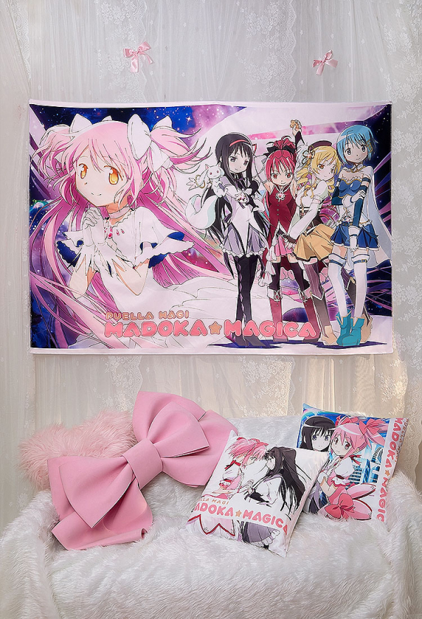 Officially Licensed Puella Magi Madoka Magica Madoka and Homura Cushion Cover