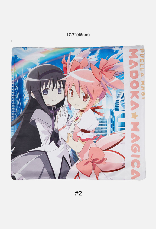 Officially Licensed Puella Magi Madoka Magica Madoka and Homura Cushion Cover