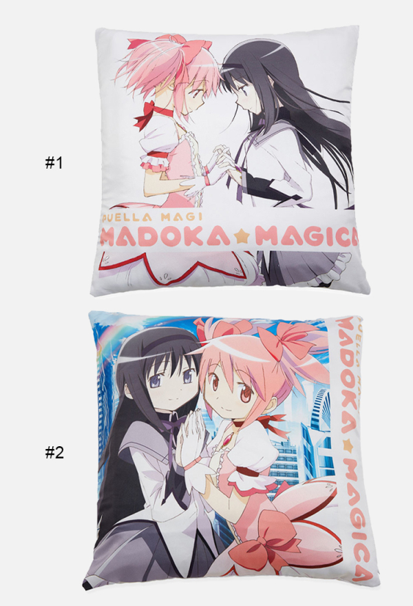 Officially Licensed Puella Magi Madoka Magica Madoka and Homura Cushion Cover