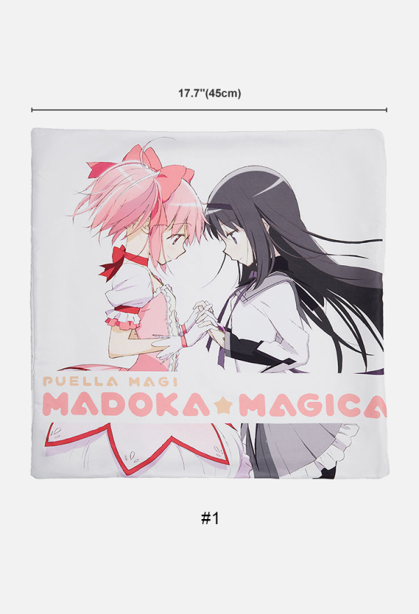 Officially Licensed Puella Magi Madoka Magica Madoka and Homura Cushion Cover