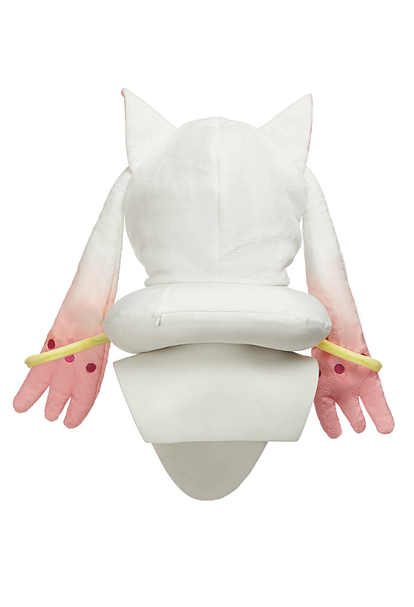 Officially Licensed Puella Magi Madoka Magica Kyubey Travel Pillow Hooded Neck Pillow