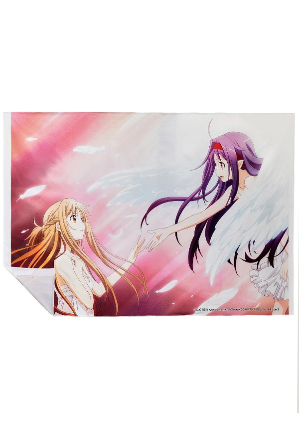 Officially Licensed Sword Art Online Asuna and Konno Yuuki Printed Tapestry