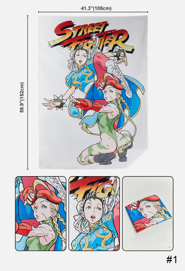 Officially Licensed Street Fighter Classic Wall Tapestry