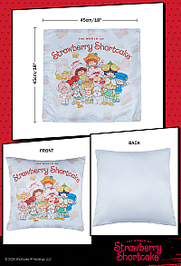 Officially Licensed Strawberry Shortcake Decorative Cushion Cover