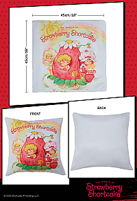 Officially Licensed Strawberry Shortcake Decorative Square Cushion Cover