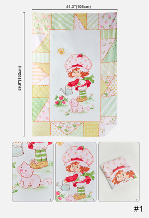 Officially Licensed Strawberry Shortcake Vintage Tapestry – Single-Sided Wall Hanging Decor