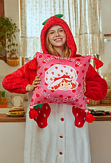 Officially Licensed Strawberry Shortcake Pink Polka Dot Pillow Cover No Inserts
