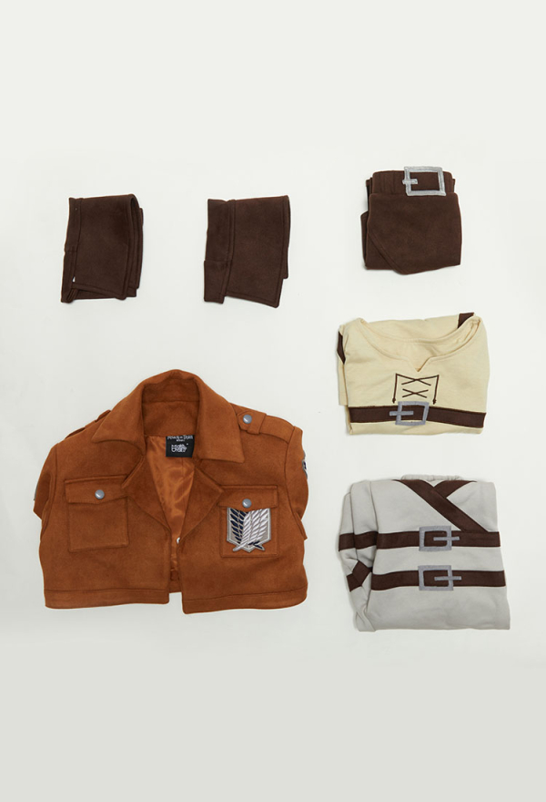 Official Licensed Attack on Titan Kids' Cosplay Scouting Legion Costume Set