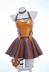 Officially Licensed Attack on Titan Survey Corps PU Corset Skirt Set for Women