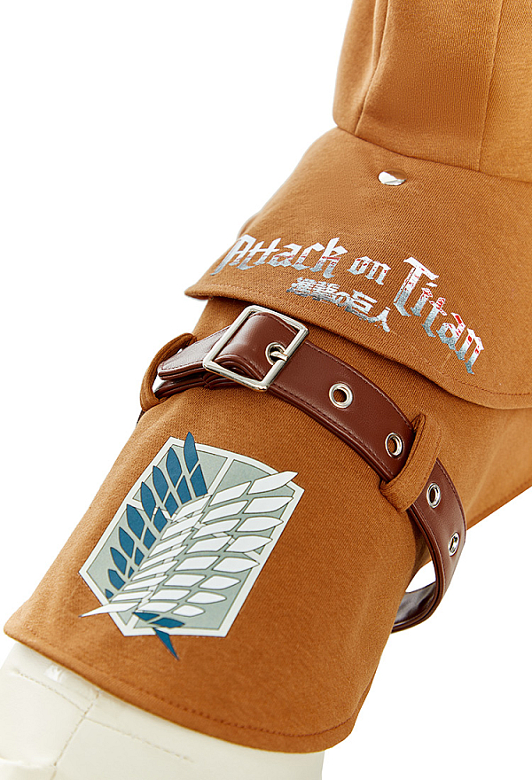 Officially Licensed Attack on Titan Scout Regiment Pet Costume Survey Corps Pet Cloak