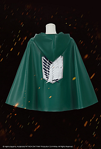 Officially Licensed Attack on Titan PU Survey Corps Cloak with Wings of Freedom Embroidery