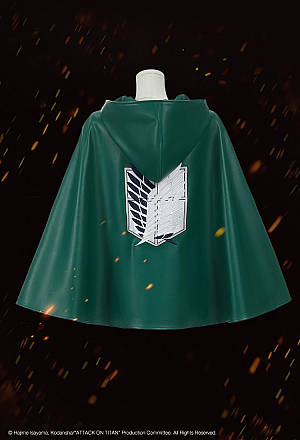 Officially Licensed Attack on Titan PU Survey Corps Cloak with Wings of Freedom Embroidery