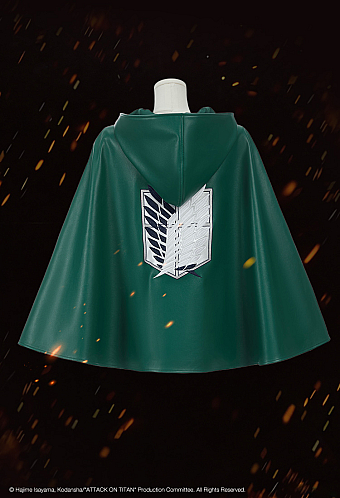 Officially Licensed Attack on Titan PU Survey Corps Cloak with Wings of Freedom Embroidery