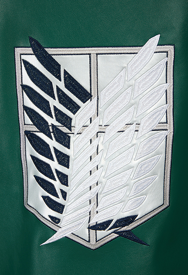 Officially Licensed Attack on Titan PU Survey Corps Cloak with Wings of Freedom Embroidery
