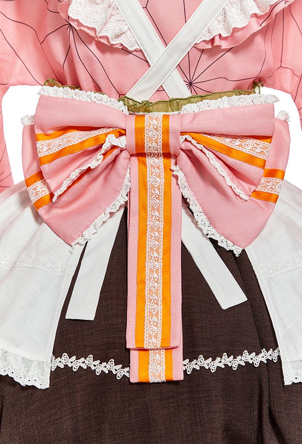 Officially Licensed Demon Slayer Kamado Nezuko Cosplay Costume Lolita Dress Officially Licensed Demon Slayer Kamado Nezuko Cosplay Costume Lolita Dress